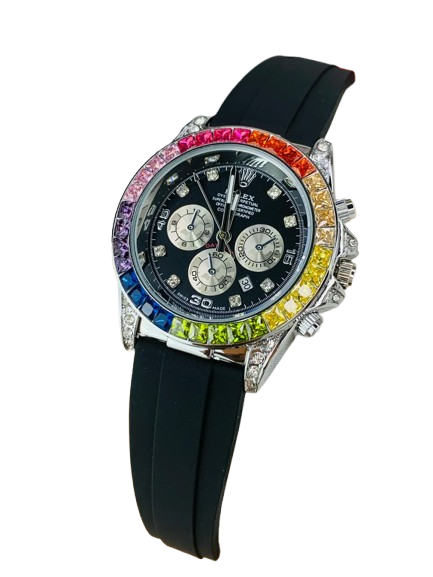 Daytona Rainbow Model | Silver Black